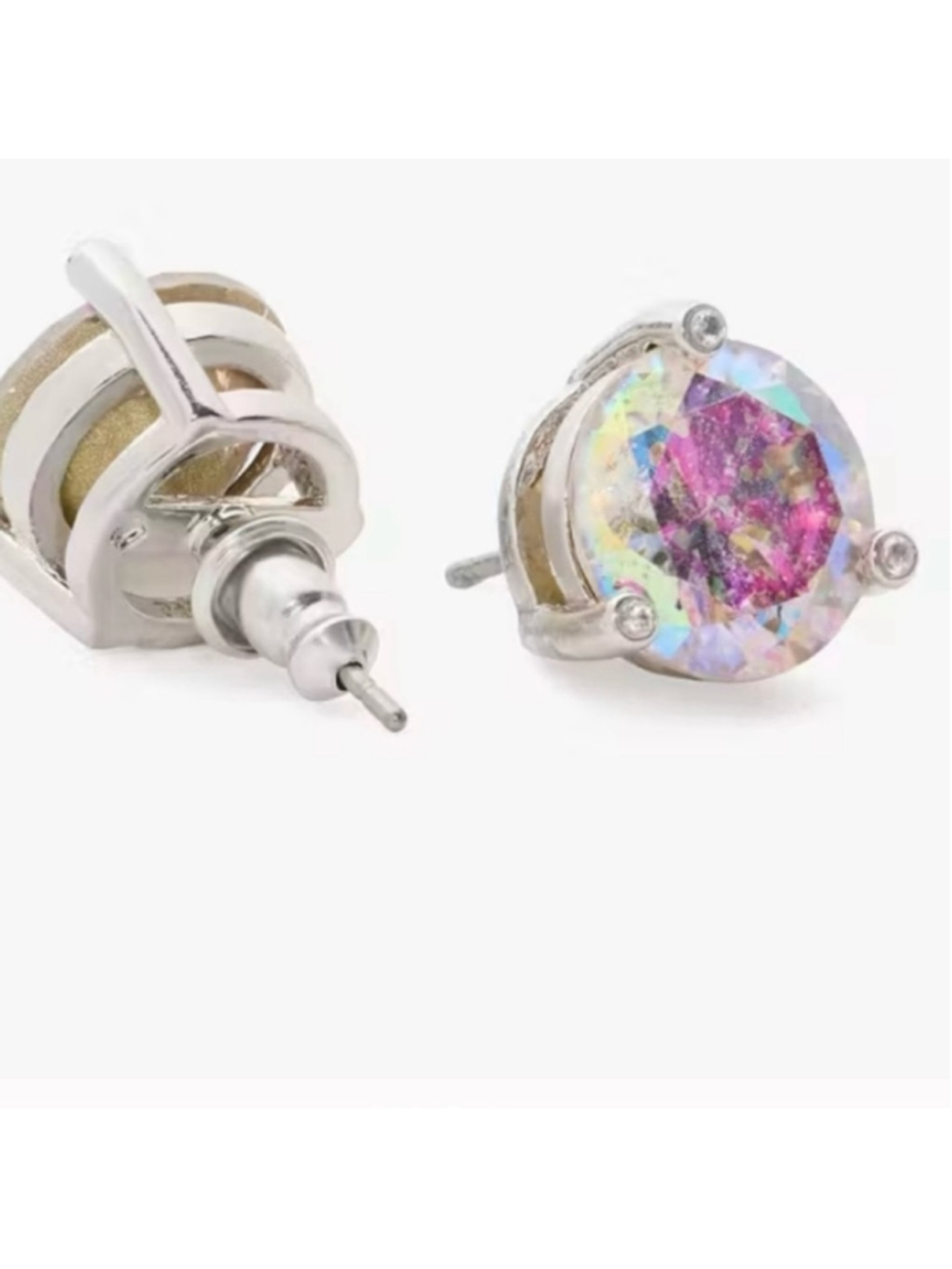 Kate Spade New York Cubic Zirconia Silver Stud “Rise and Shine” Earrings NWT - Picture 4 of 8